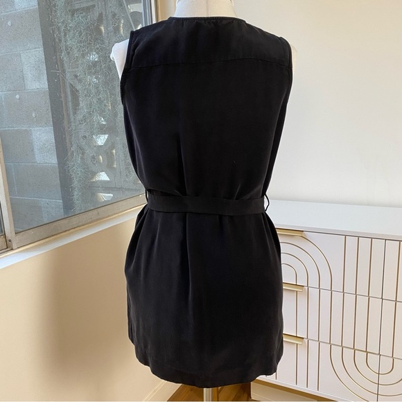 & Other Stories Sleeveless Utility Belted Zip Dress inn Black EU 34 / US 4 - Picture 6 of 7